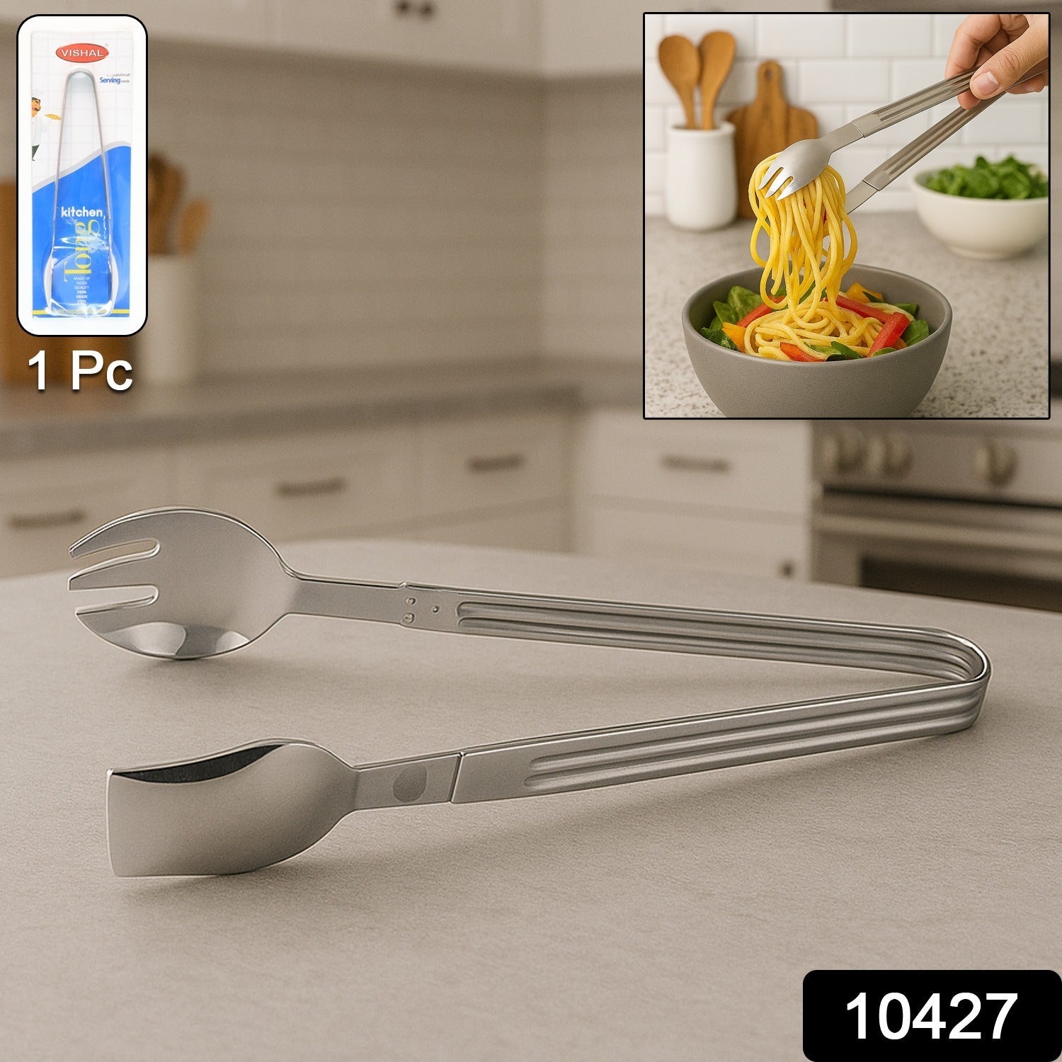 Heavy-Duty Stainless Steel Kitchen Tong Heavy-Duty Stainless Steel Kitchen Tong
